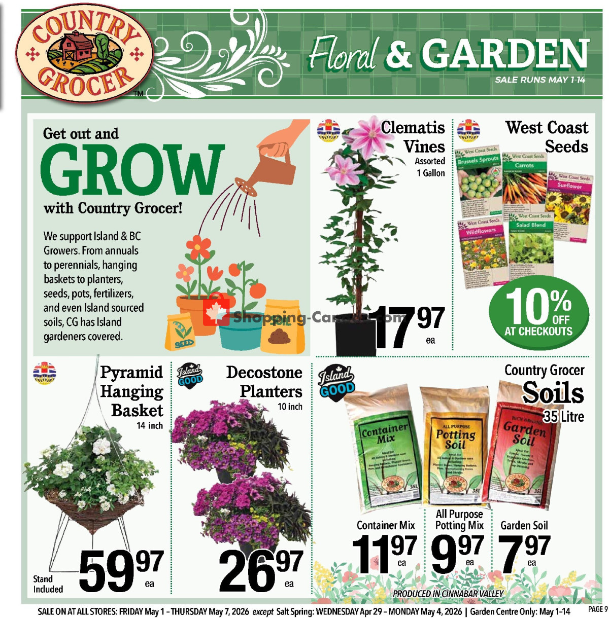 Country Grocer flyer from Friday May 1, 2026 to Thursday May 7, 2026 - page 9