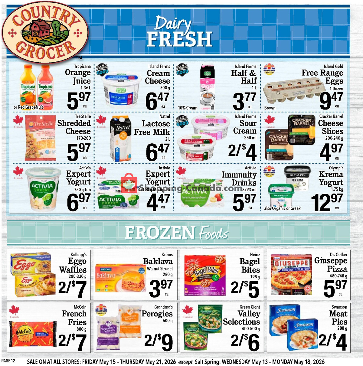 Country Grocer flyer from Wednesday May 13, 2026 to Thursday May 21, 2026 - page 12