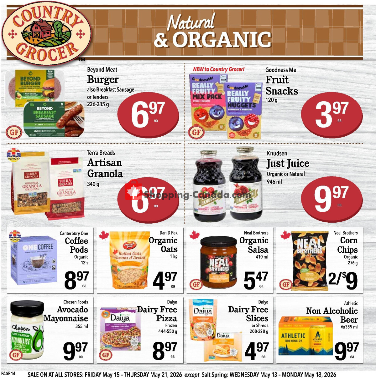 Country Grocer flyer from Wednesday May 13, 2026 to Thursday May 21, 2026 - page 14