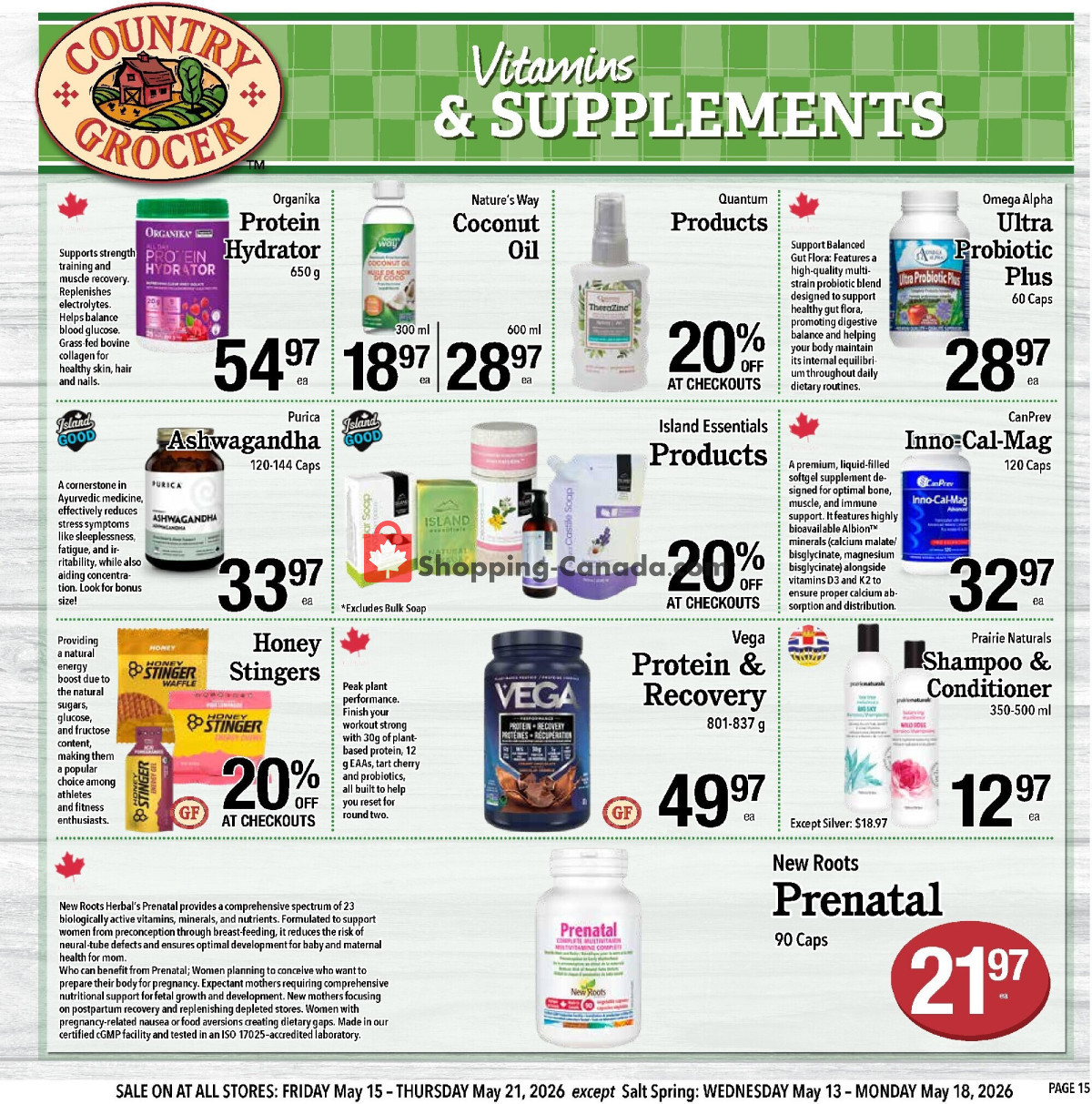 Country Grocer flyer from Wednesday May 13, 2026 to Thursday May 21, 2026 - page 15