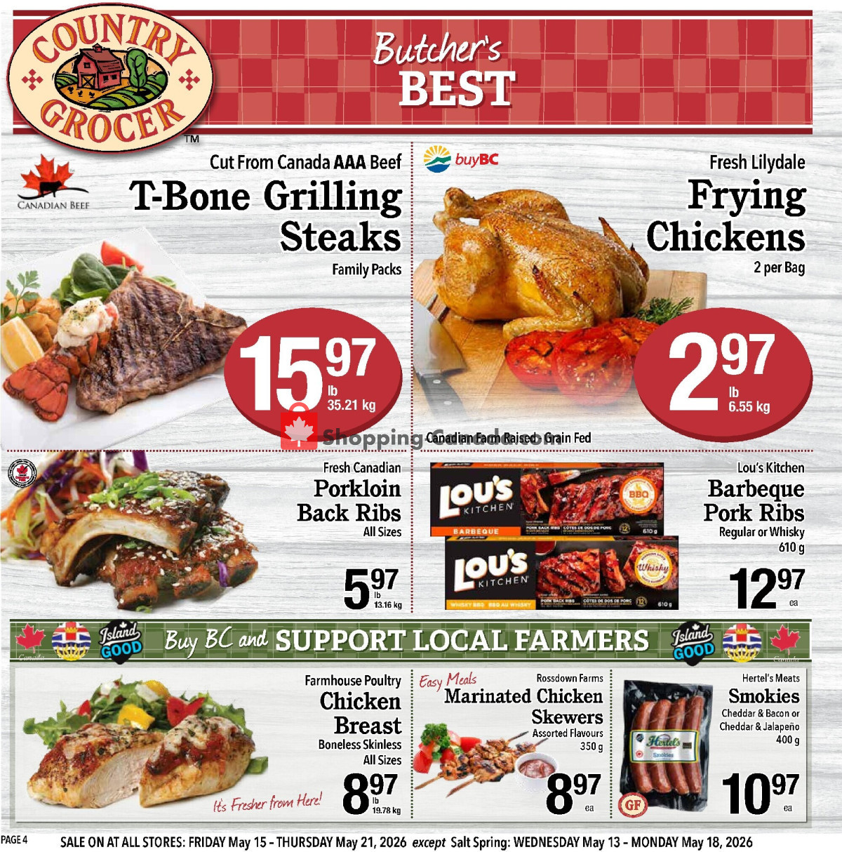 Country Grocer flyer from Wednesday May 13, 2026 to Thursday May 21, 2026 - page 4