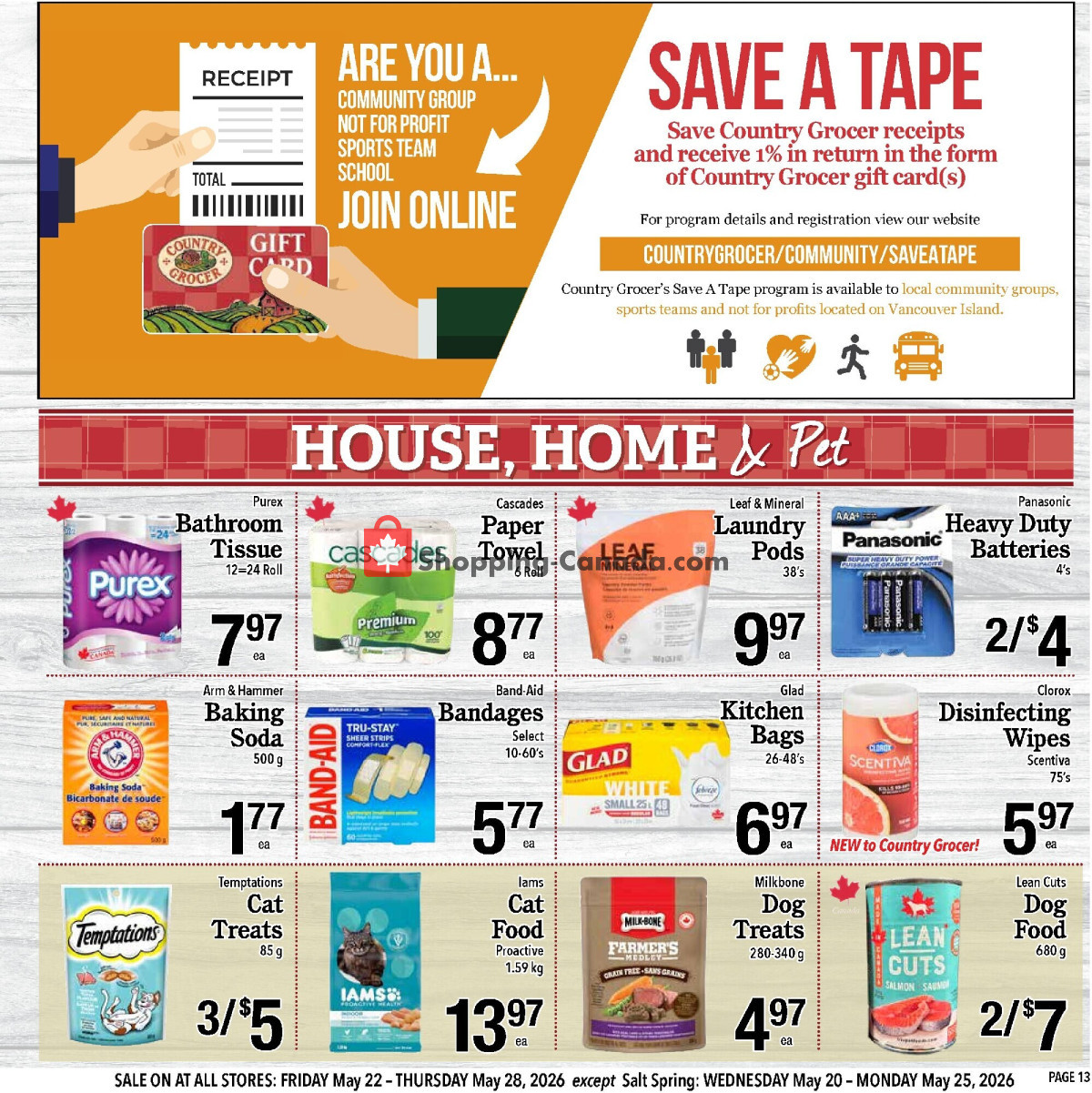 Country Grocer flyer from Friday May 22, 2026 to Thursday May 28, 2026 - page 13