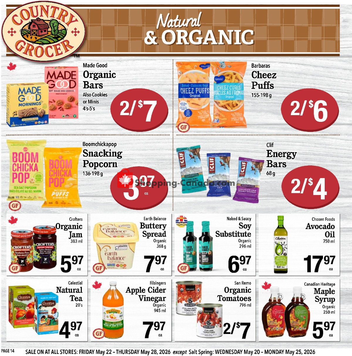 Country Grocer flyer from Friday May 22, 2026 to Thursday May 28, 2026 - page 14