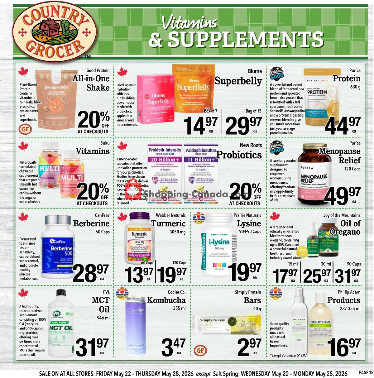 Country Grocer flyer from Friday May 22, 2026 to Thursday May 28, 2026 - page 15