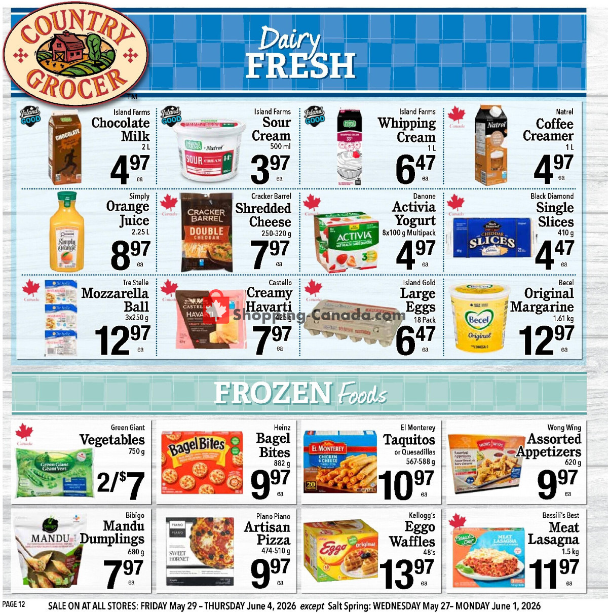 Country Grocer flyer from Friday May 29, 2026 to Thursday June 4, 2026 - page 12
