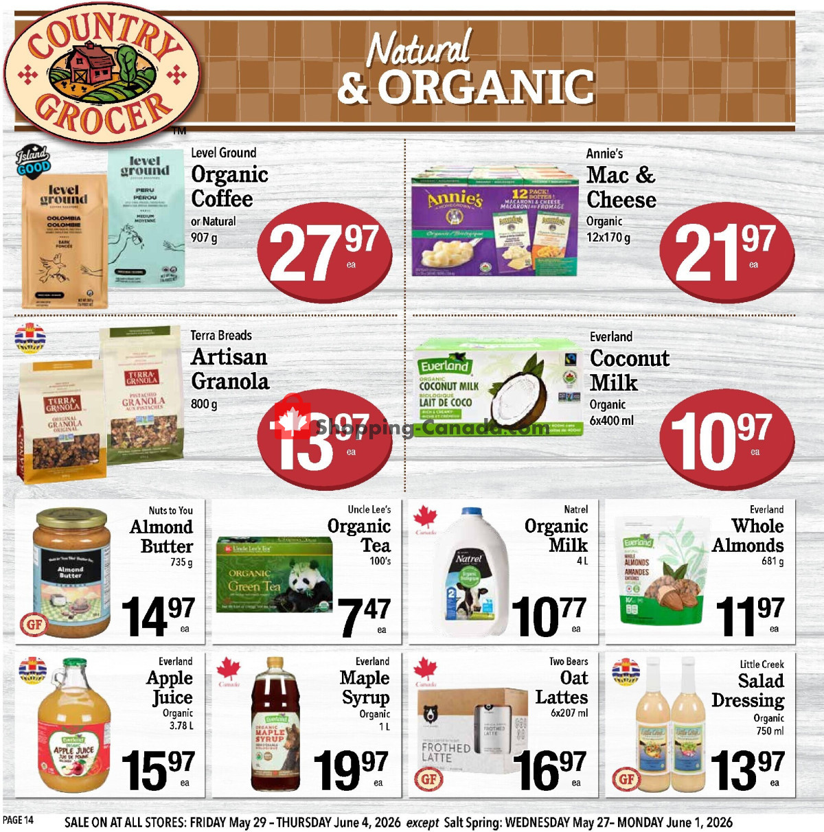 Country Grocer flyer from Friday May 29, 2026 to Thursday June 4, 2026 - page 14