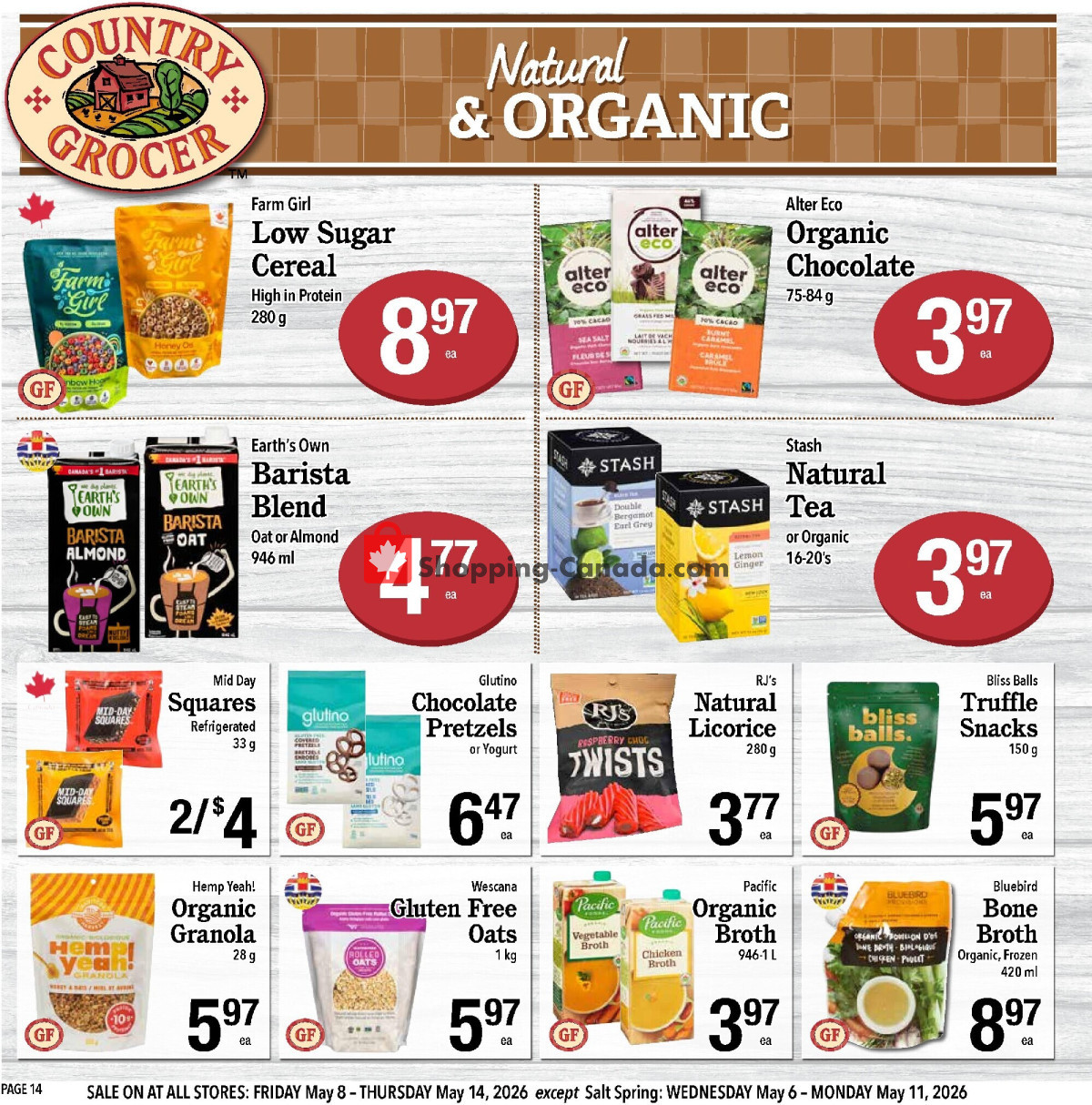 Country Grocer flyer from Friday May 8, 2026 to Thursday May 14, 2026 - page 14