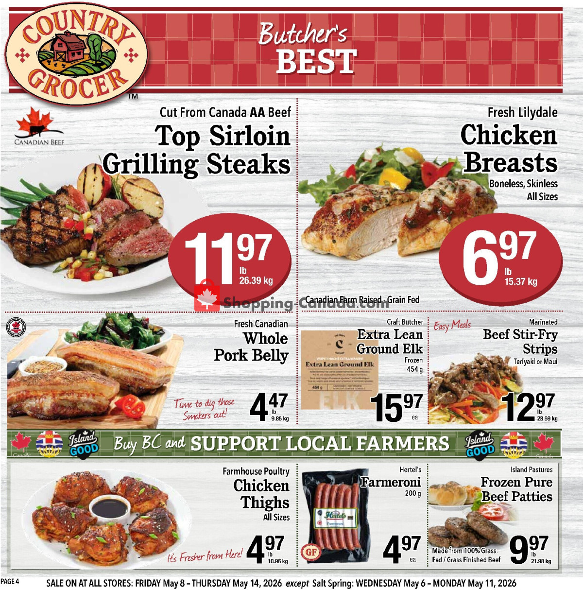 Country Grocer flyer from Friday May 8, 2026 to Thursday May 14, 2026 - page 4