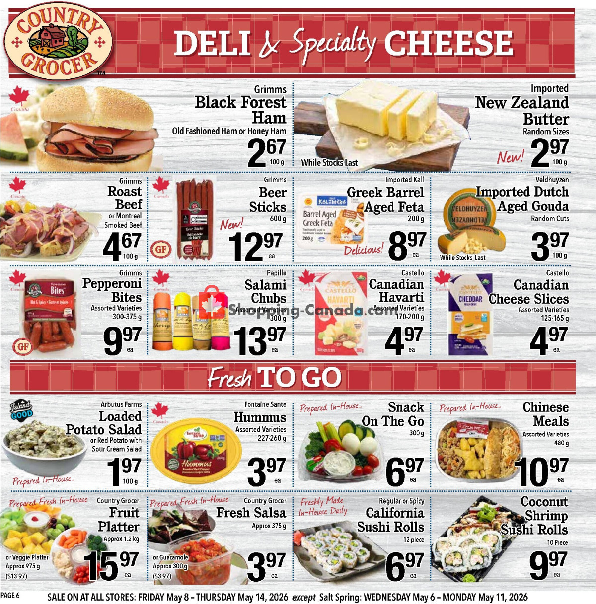 Country Grocer flyer from Friday May 8, 2026 to Thursday May 14, 2026 - page 6
