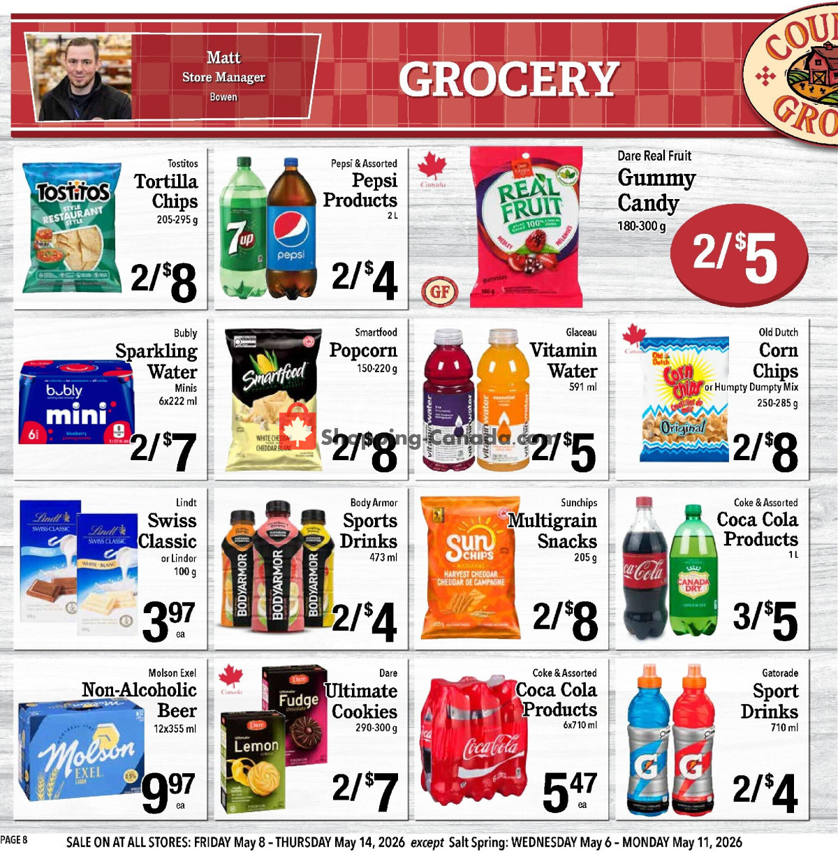 Country Grocer flyer from Friday May 8, 2026 to Thursday May 14, 2026 - page 8