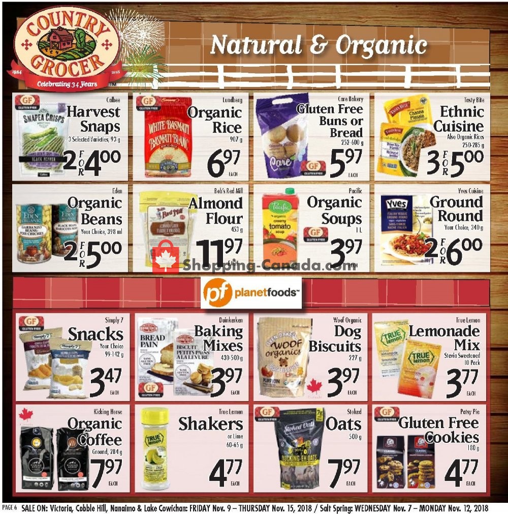 Flyer and weekly ads Country Grocer Canada (Salt Spring Island