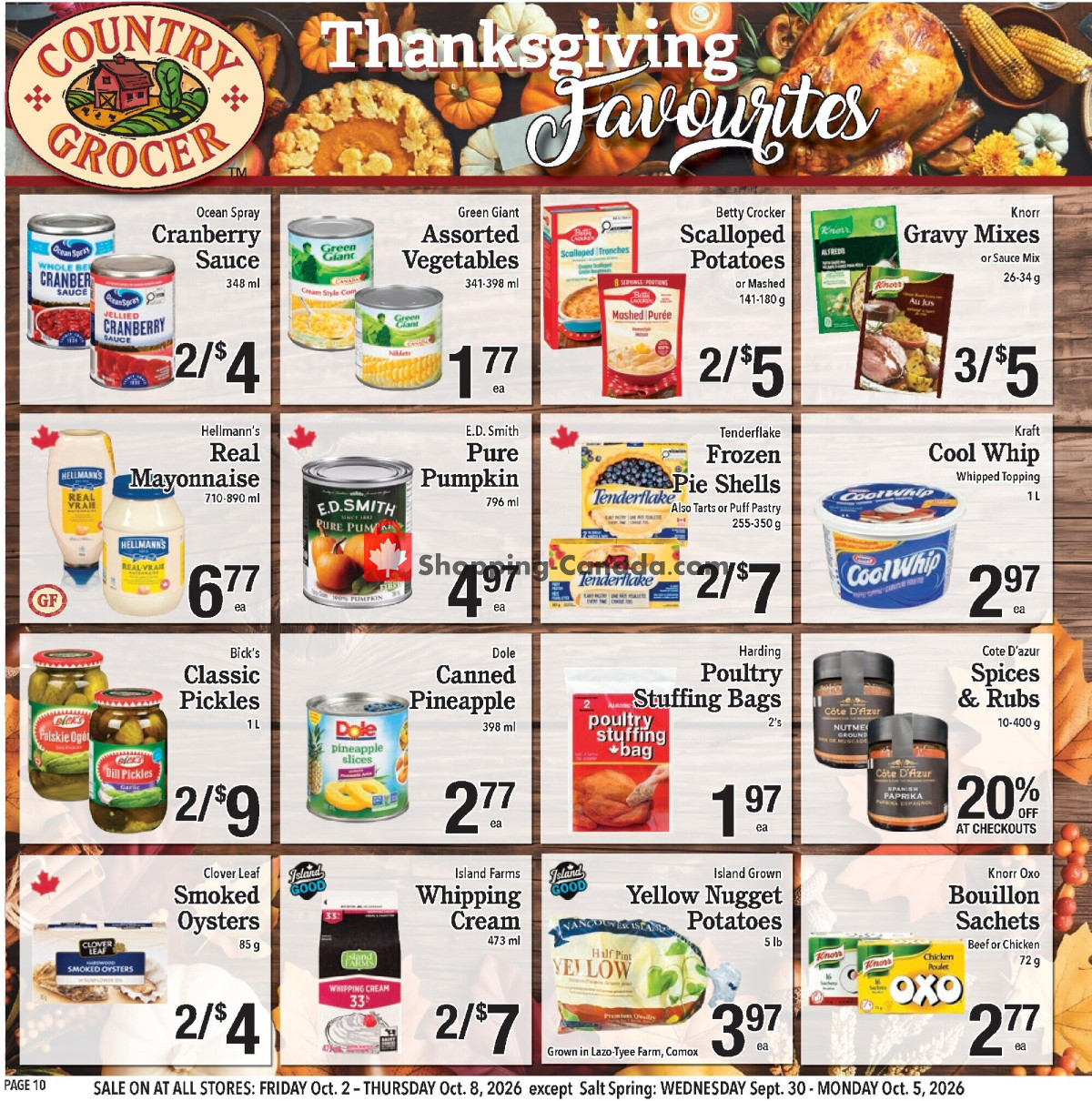 Country Grocer flyer from Friday October 2, 2026 to Thursday October 8, 2026 - page 10