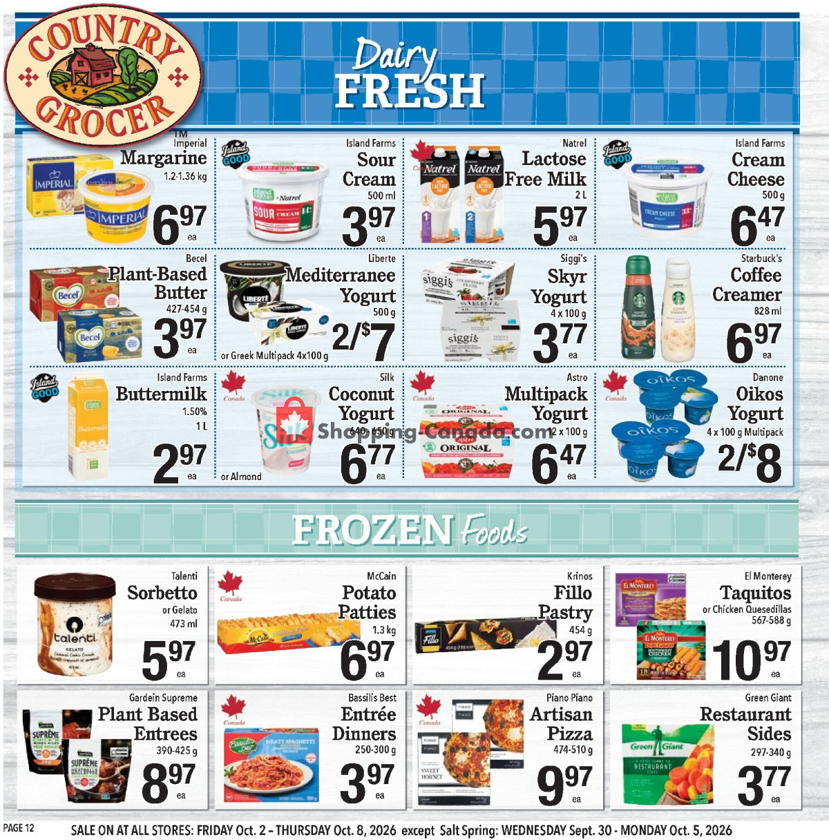 Country Grocer flyer from Friday October 2, 2026 to Thursday October 8, 2026 - page 12