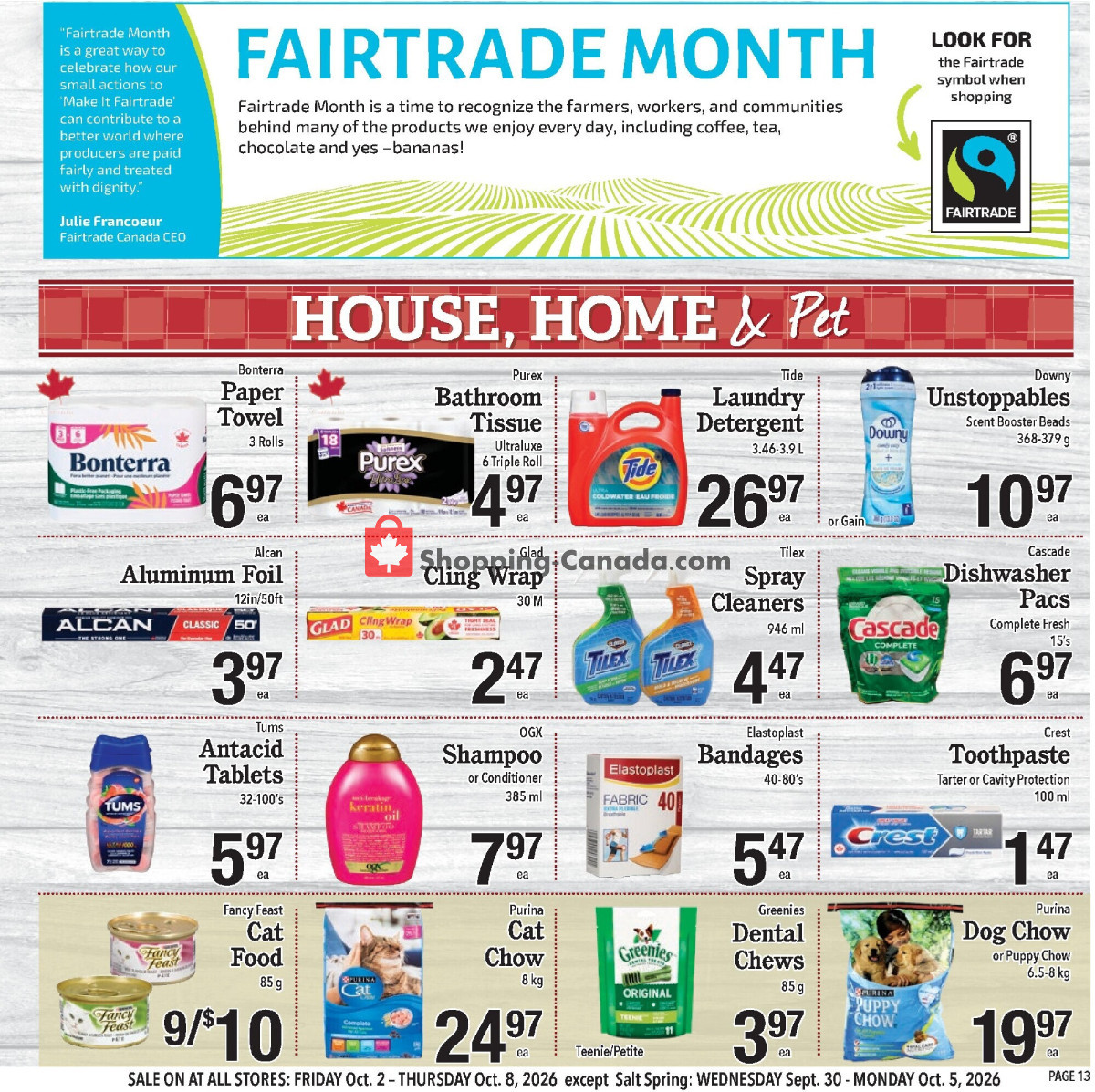 Country Grocer flyer from Friday October 2, 2026 to Thursday October 8, 2026 - page 13