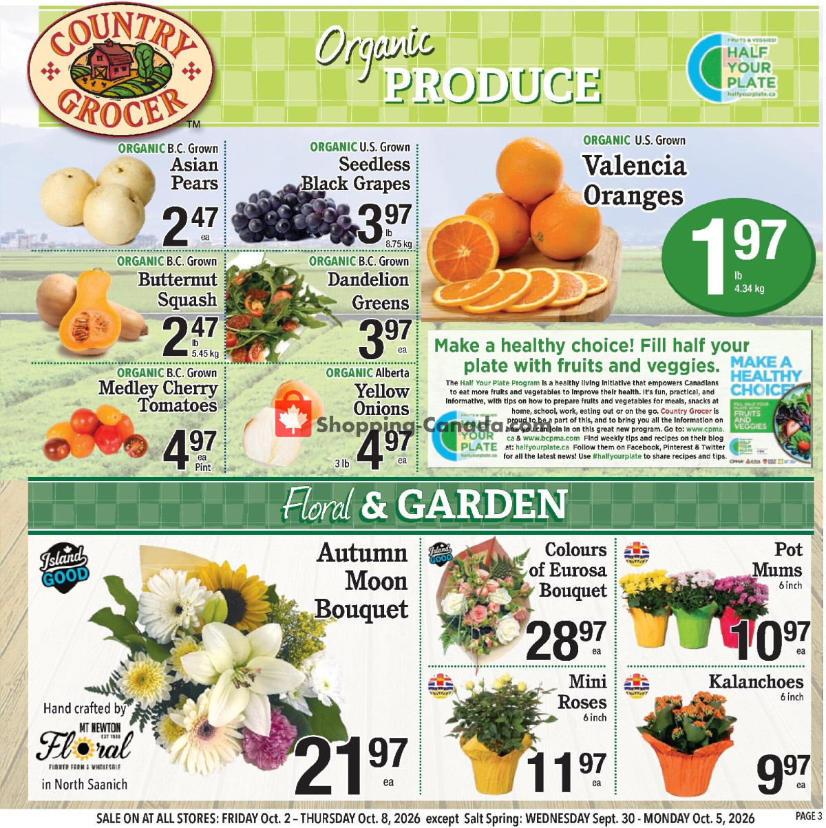 Country Grocer flyer from Friday October 2, 2026 to Thursday October 8, 2026 - page 3