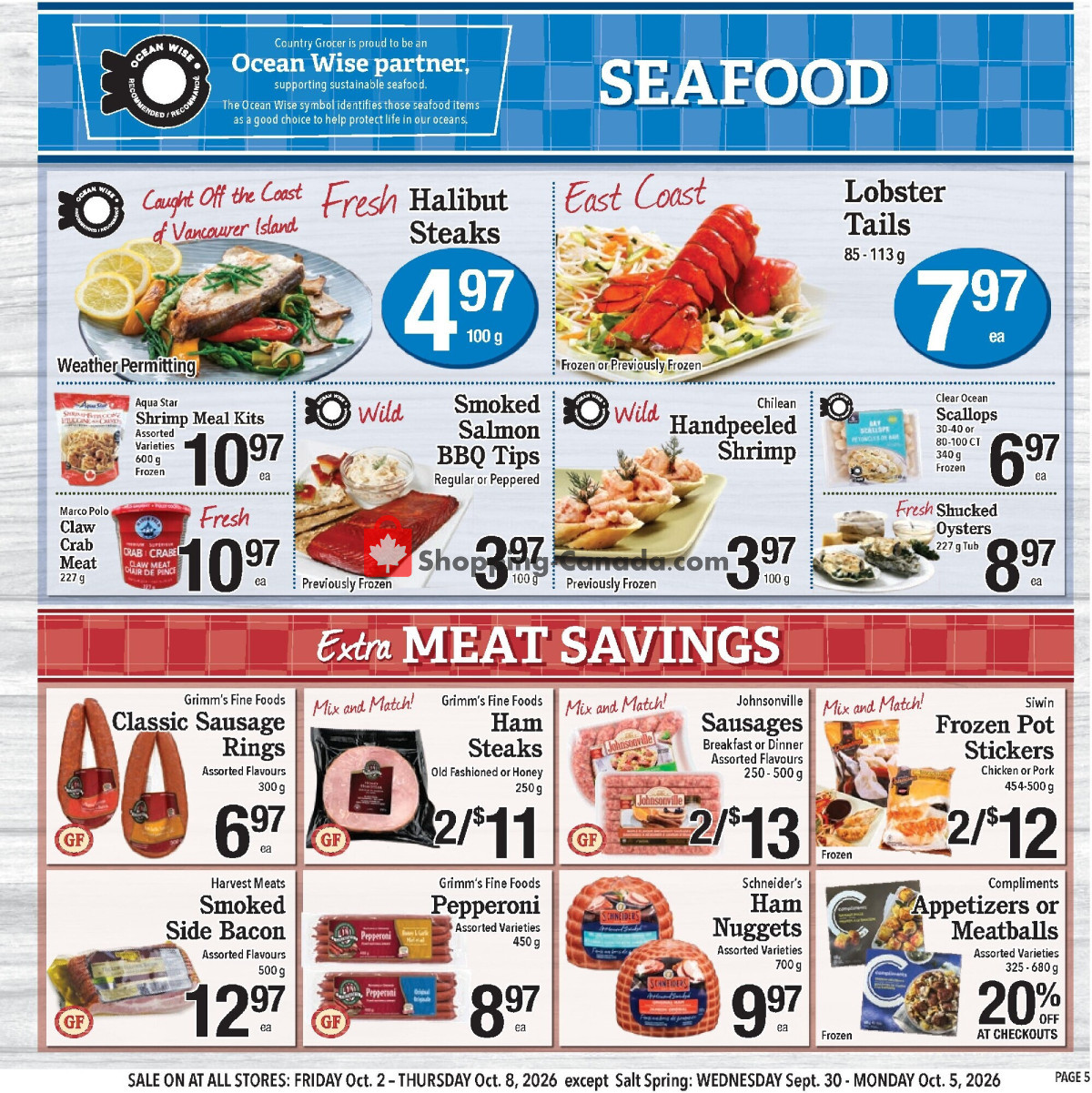 Country Grocer flyer from Friday October 2, 2026 to Thursday October 8, 2026 - page 5