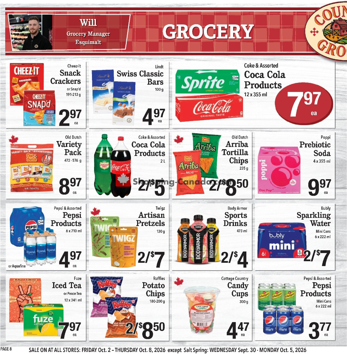 Country Grocer flyer from Friday October 2, 2026 to Thursday October 8, 2026 - page 8
