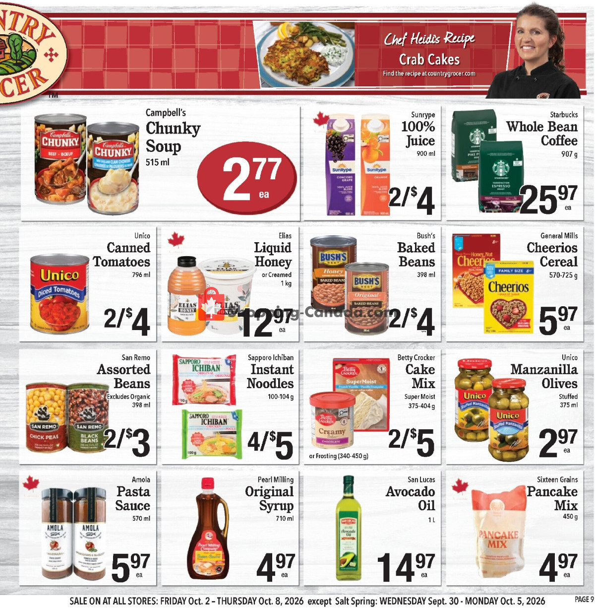 Country Grocer flyer from Friday October 2, 2026 to Thursday October 8, 2026 - page 9
