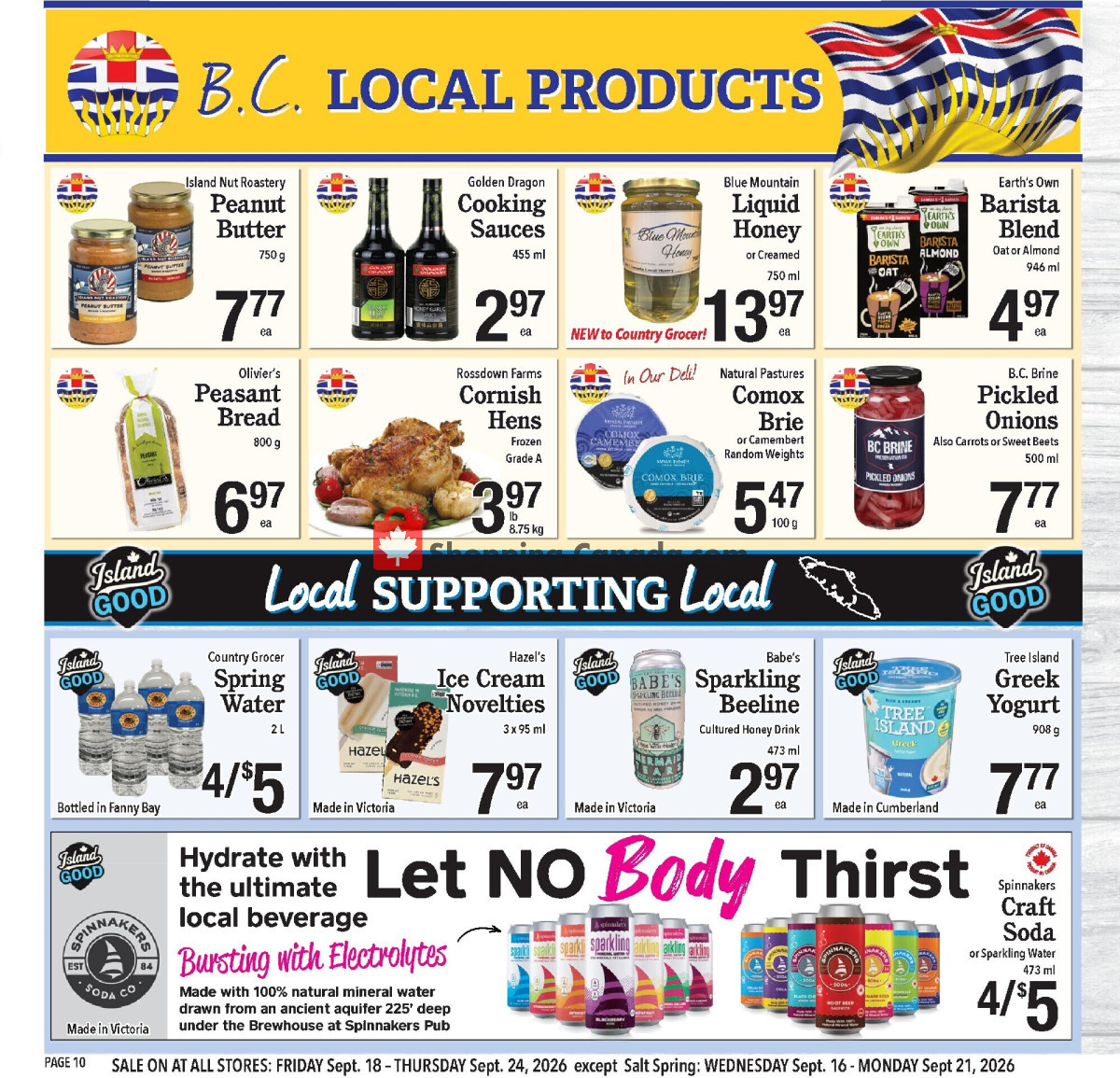 Country Grocer flyer from Wednesday September 16, 2026 to Monday September 21, 2026 - page 10