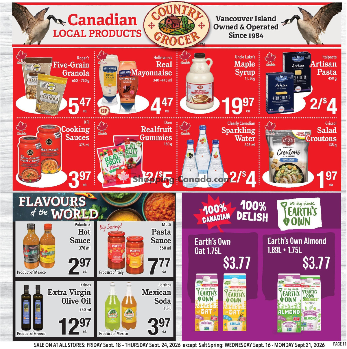Country Grocer flyer from Wednesday September 16, 2026 to Monday September 21, 2026 - page 11