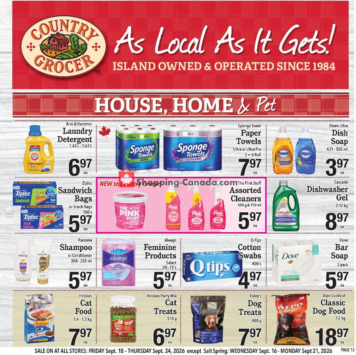 Country Grocer flyer from Wednesday September 16, 2026 to Monday September 21, 2026 - page 13