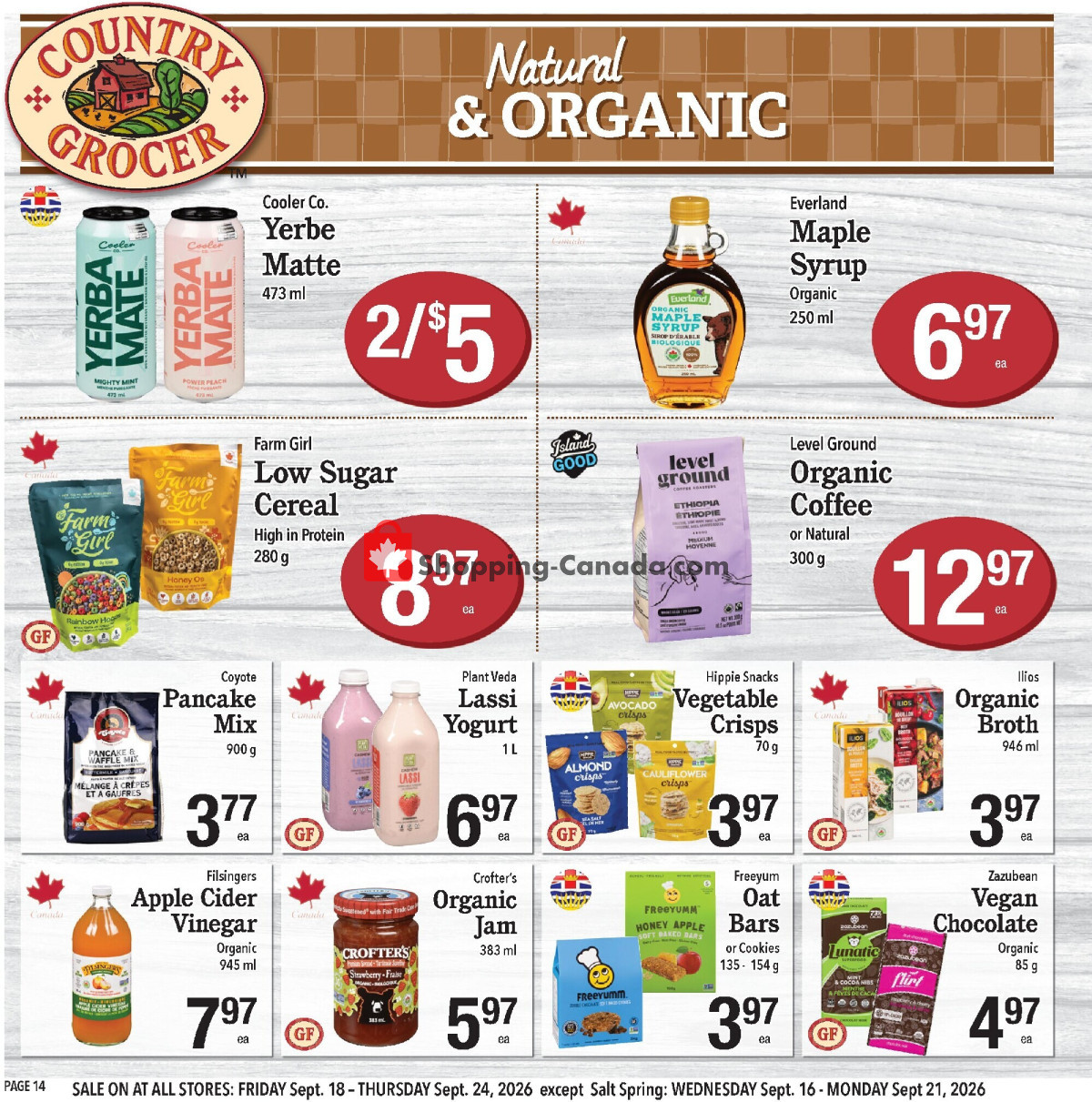 Country Grocer flyer from Wednesday September 16, 2026 to Monday September 21, 2026 - page 14