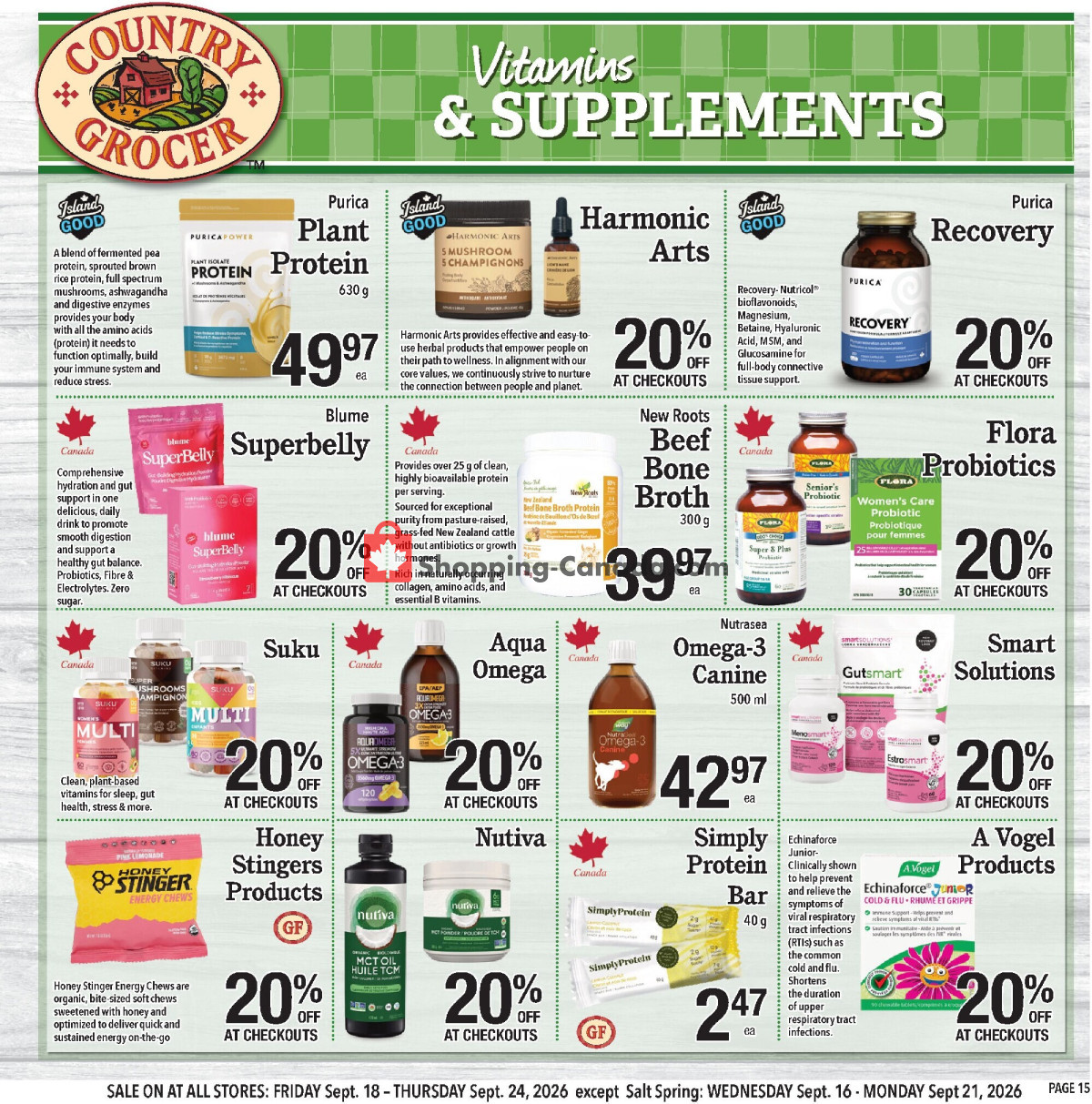 Country Grocer flyer from Wednesday September 16, 2026 to Monday September 21, 2026 - page 15