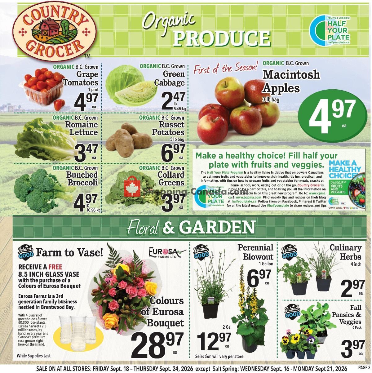Country Grocer flyer from Wednesday September 16, 2026 to Monday September 21, 2026 - page 3