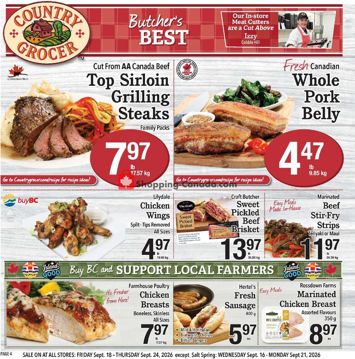 Country Grocer flyer from Wednesday September 16, 2026 to Monday September 21, 2026 - page 4