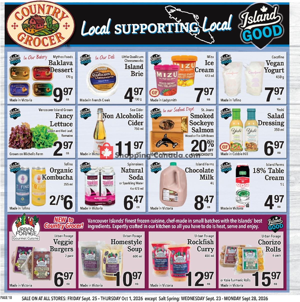 Country Grocer flyer from Wednesday September 23, 2026 to Thursday October 1, 2026 - page 10