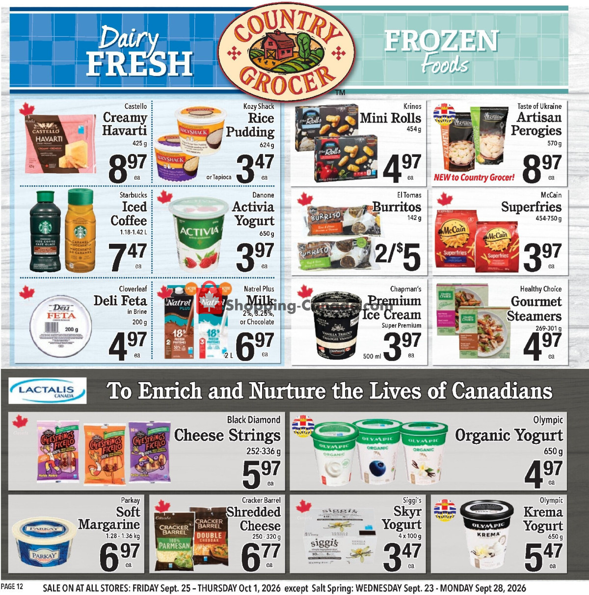 Country Grocer flyer from Wednesday September 23, 2026 to Thursday October 1, 2026 - page 12
