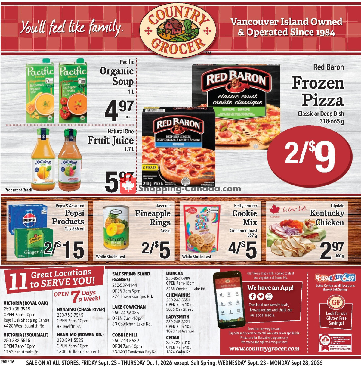 Country Grocer flyer from Wednesday September 23, 2026 to Thursday October 1, 2026 - page 16