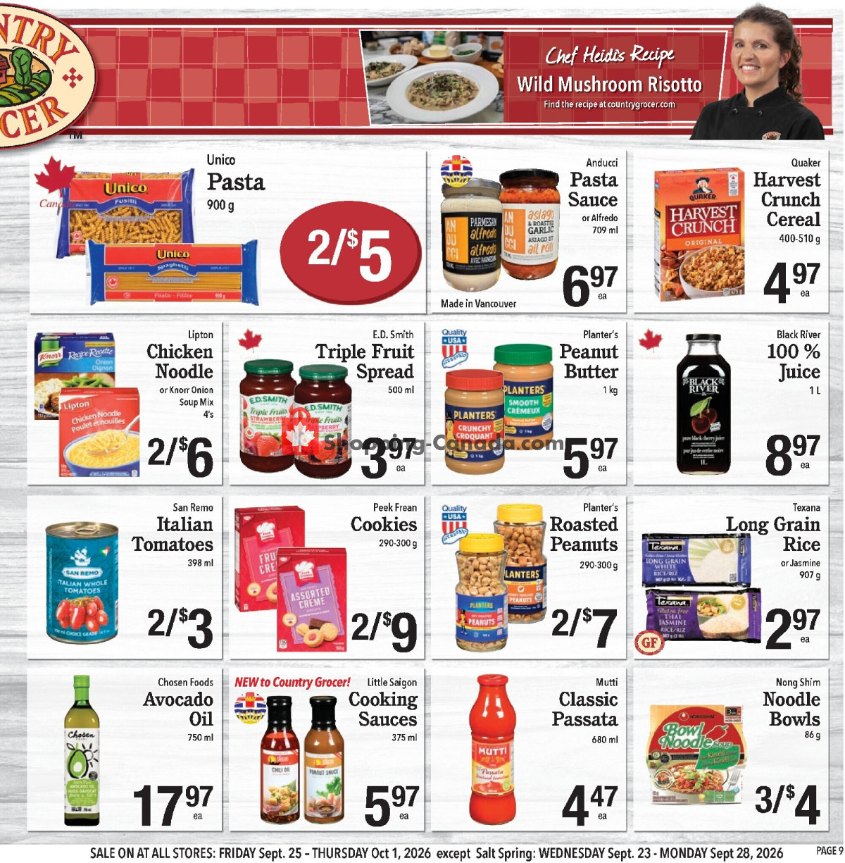 Country Grocer flyer from Wednesday September 23, 2026 to Thursday October 1, 2026 - page 9