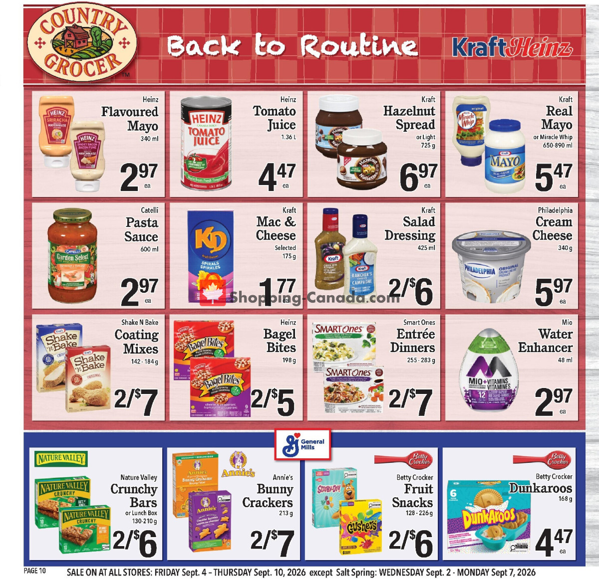 Country Grocer flyer from Friday September 4, 2026 to Thursday September 10, 2026 - page 10