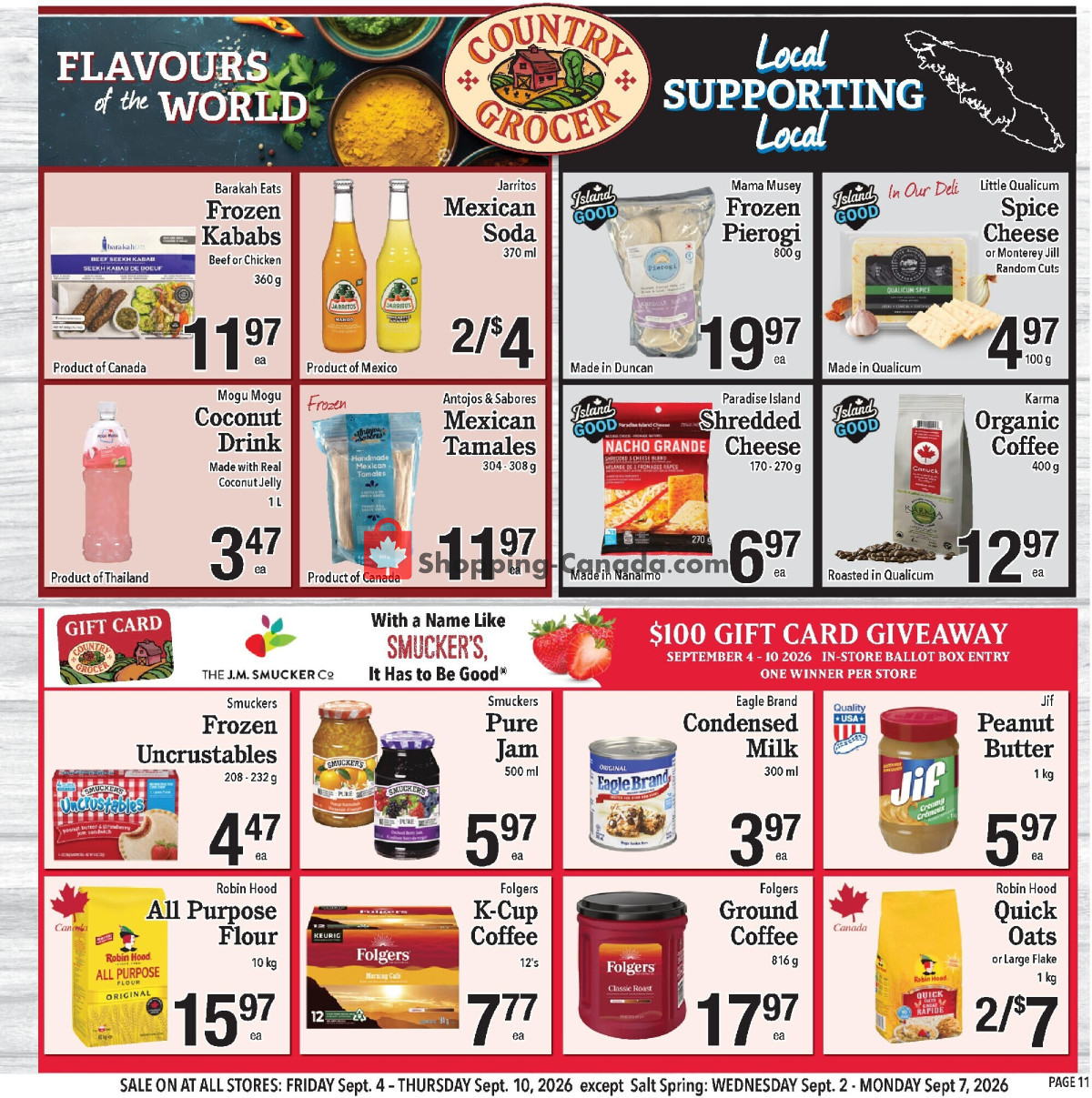 Country Grocer flyer from Friday September 4, 2026 to Thursday September 10, 2026 - page 11
