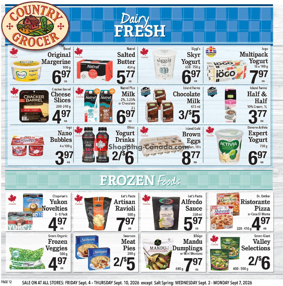 Country Grocer flyer from Friday September 4, 2026 to Thursday September 10, 2026 - page 12