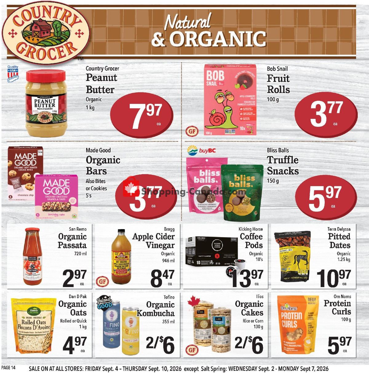 Country Grocer flyer from Friday September 4, 2026 to Thursday September 10, 2026 - page 14