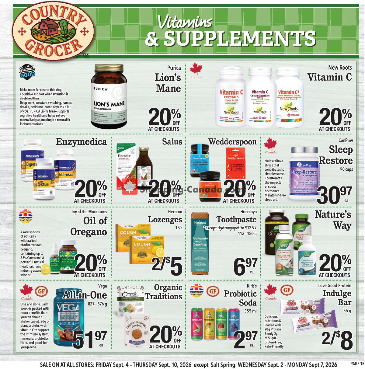 Country Grocer flyer from Friday September 4, 2026 to Thursday September 10, 2026 - page 15