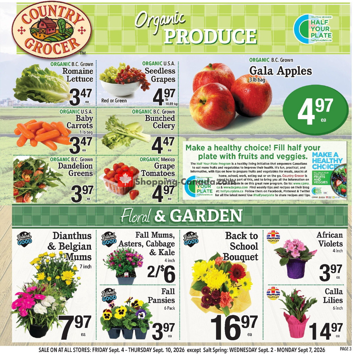 Country Grocer flyer from Friday September 4, 2026 to Thursday September 10, 2026 - page 3