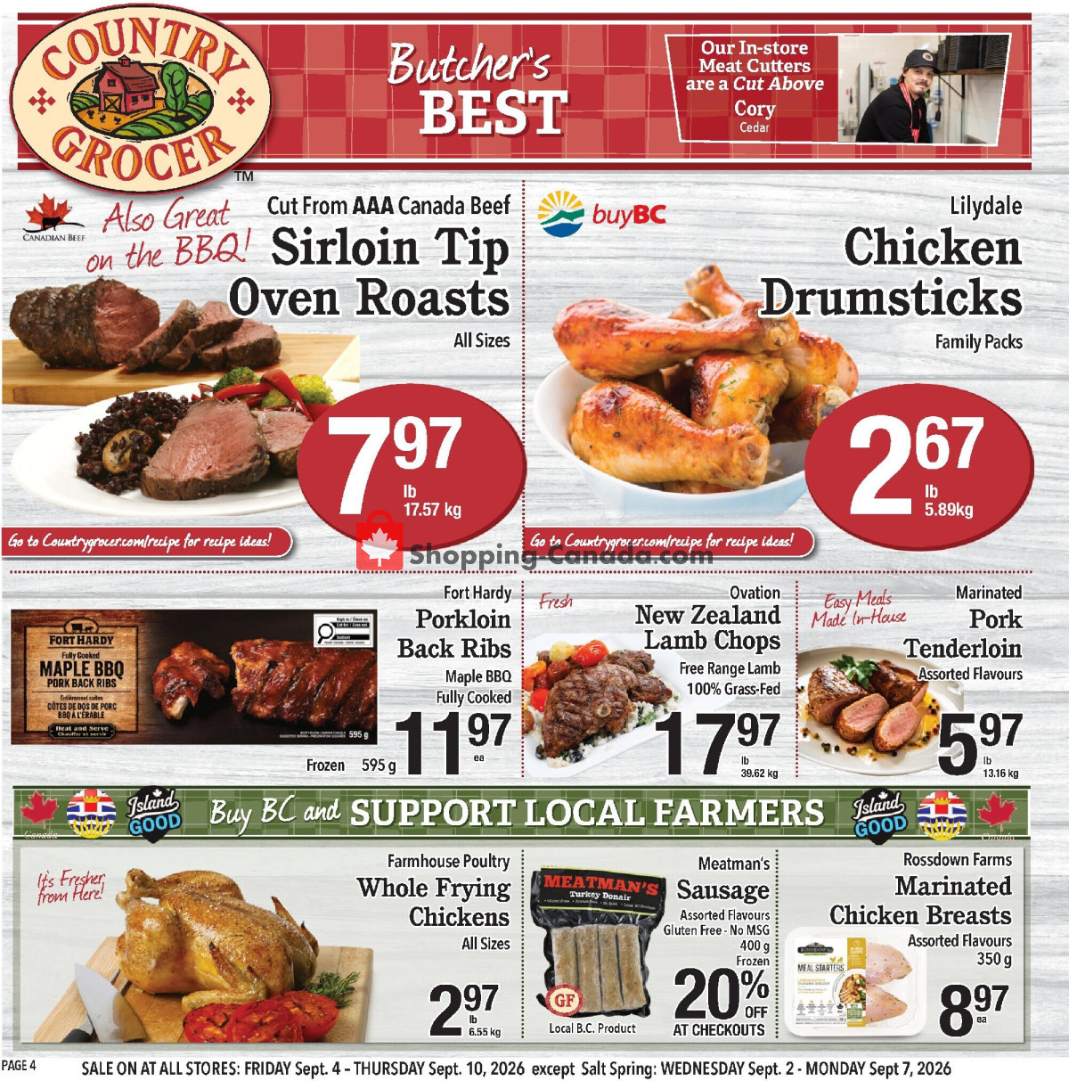 Country Grocer flyer from Friday September 4, 2026 to Thursday September 10, 2026 - page 4