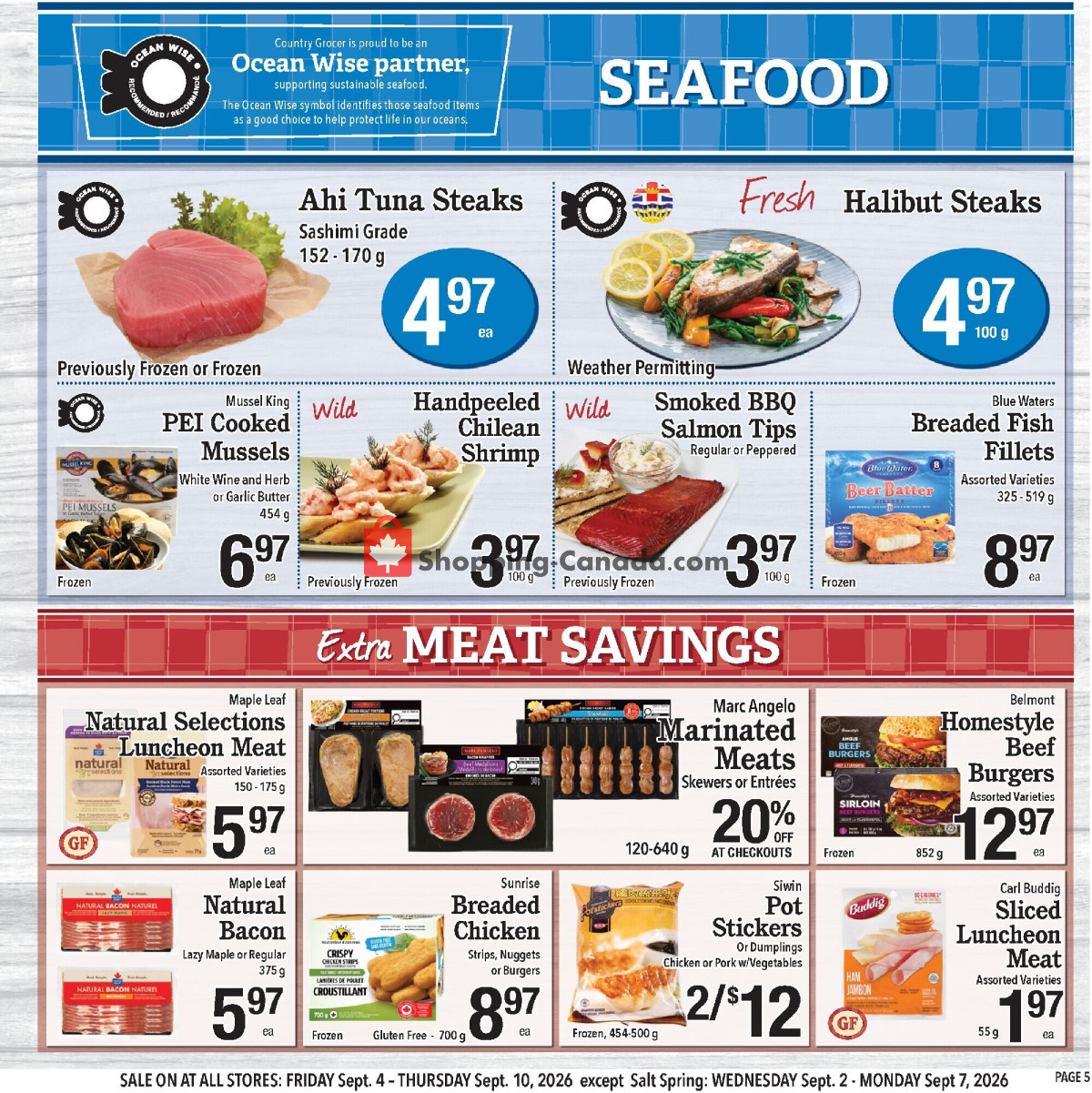 Country Grocer flyer from Friday September 4, 2026 to Thursday September 10, 2026 - page 5