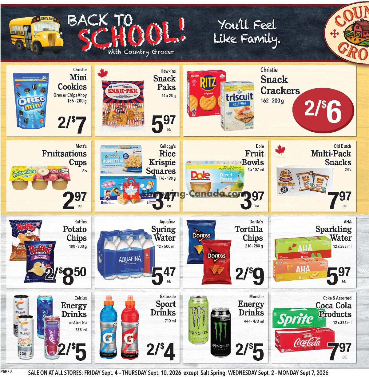 Country Grocer flyer from Friday September 4, 2026 to Thursday September 10, 2026 - page 8