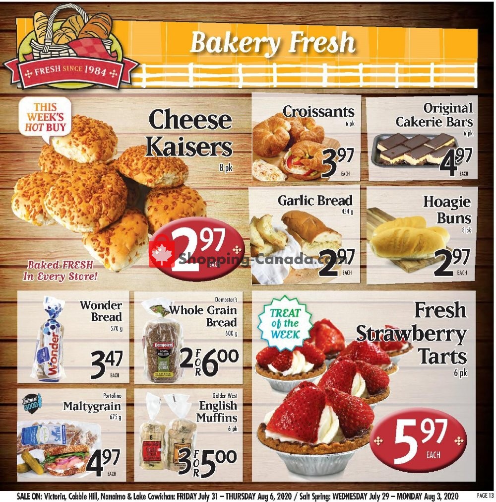 Country Grocer flyer from Friday July 31, 2020 to Thursday August 6, 2020 - page 13
