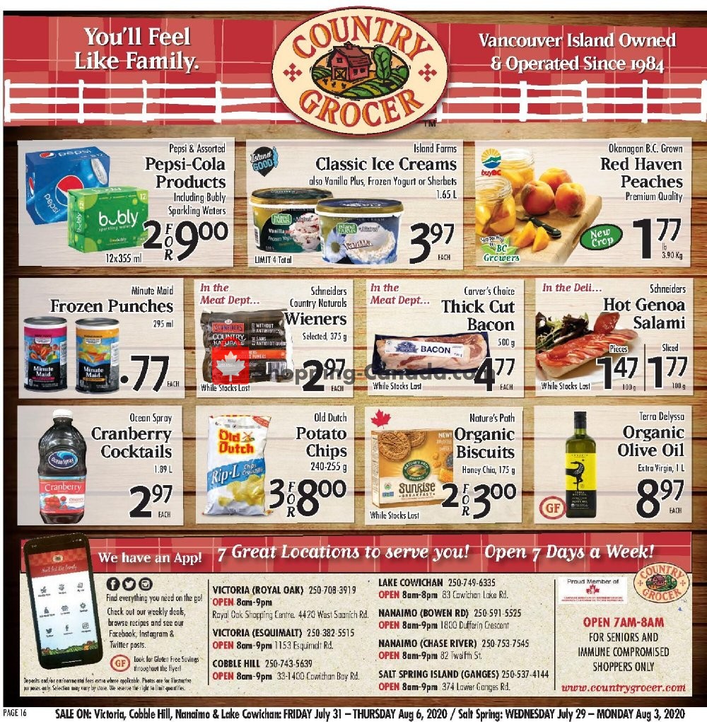 Country Grocer flyer from Friday July 31, 2020 to Thursday August 6, 2020 - page 16