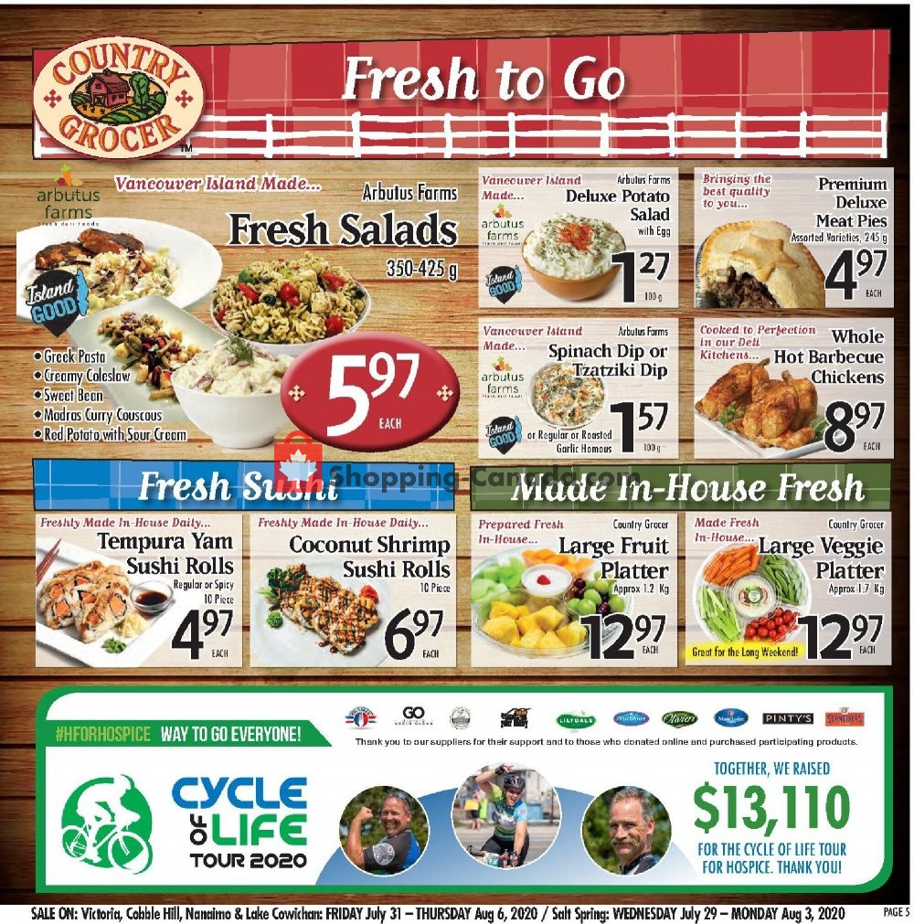 Country Grocer flyer from Friday July 31, 2020 to Thursday August 6, 2020 - page 5