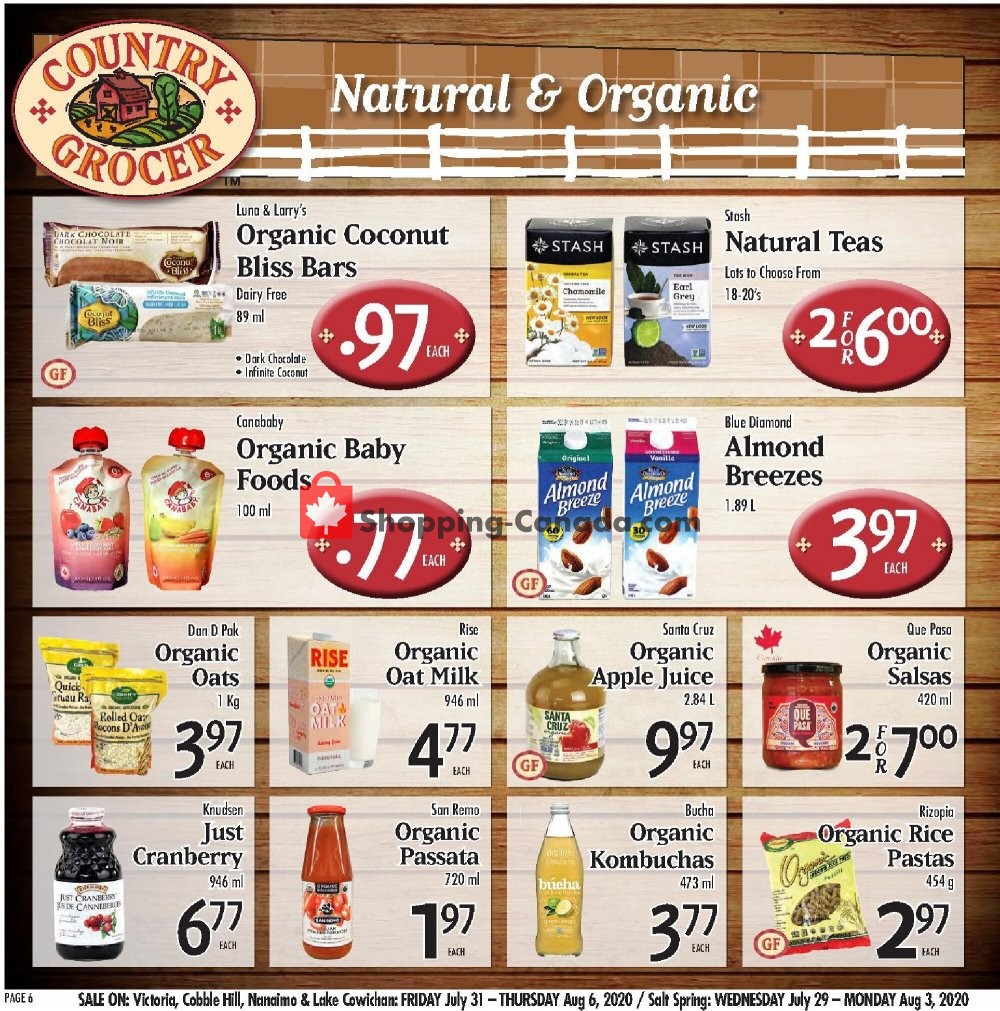 Country Grocer flyer from Friday July 31, 2020 to Thursday August 6, 2020 - page 6