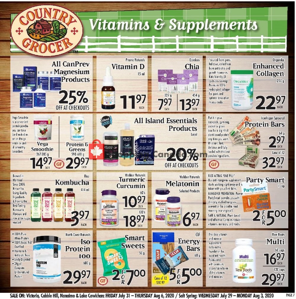 Country Grocer flyer from Friday July 31, 2020 to Thursday August 6, 2020 - page 7