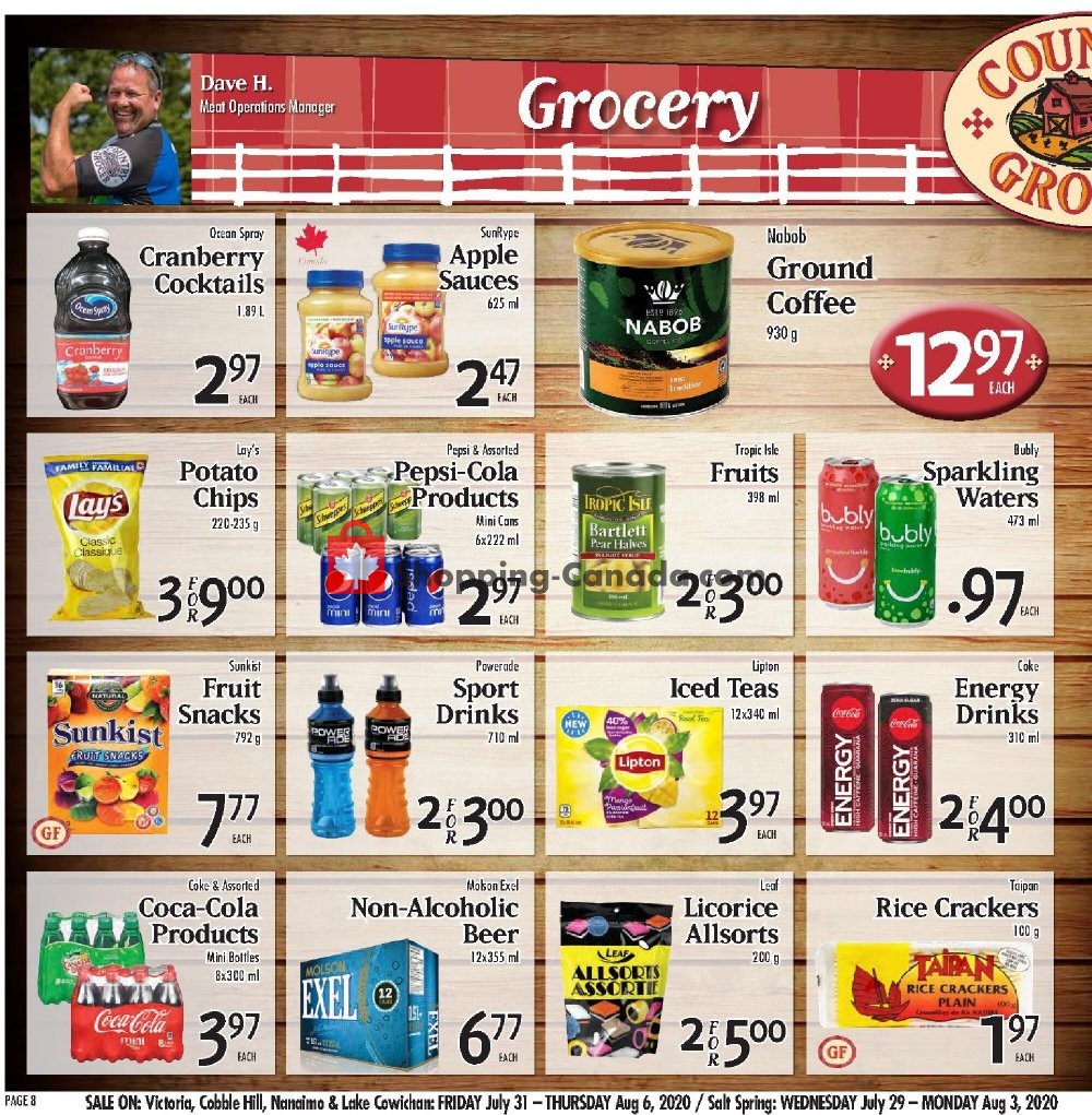 Country Grocer flyer from Friday July 31, 2020 to Thursday August 6, 2020 - page 8