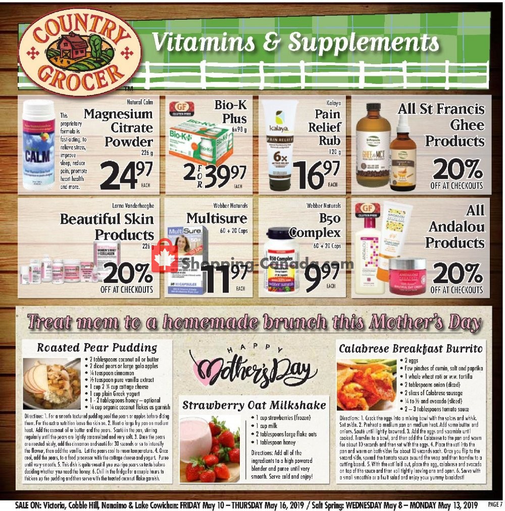 Country Grocer flyer from Friday May 10, 2019 to Thursday May 16, 2019 - page 7
