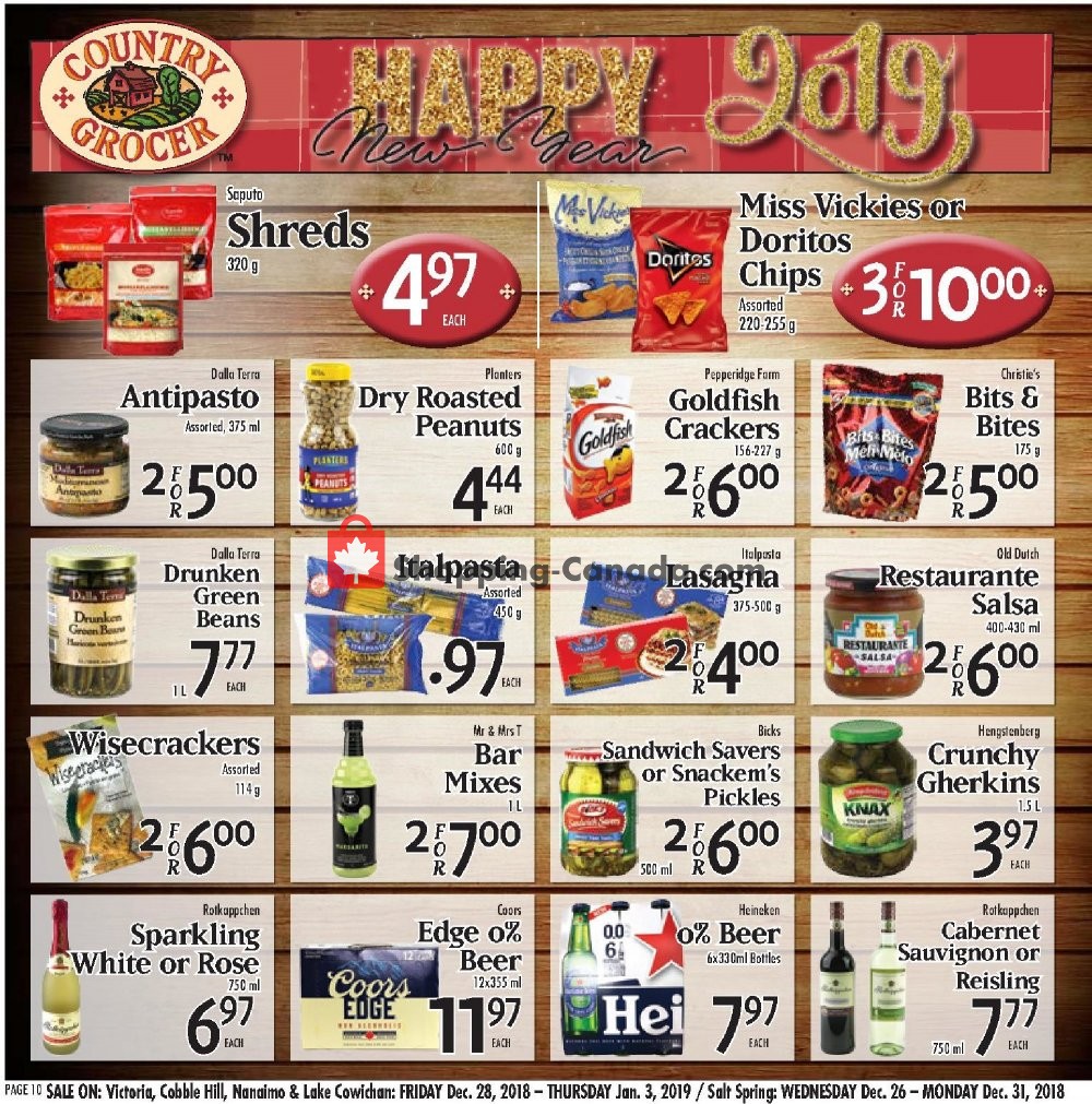 Country Grocer flyer from Friday December 28, 2018 to Thursday January 3, 2019 - page 10